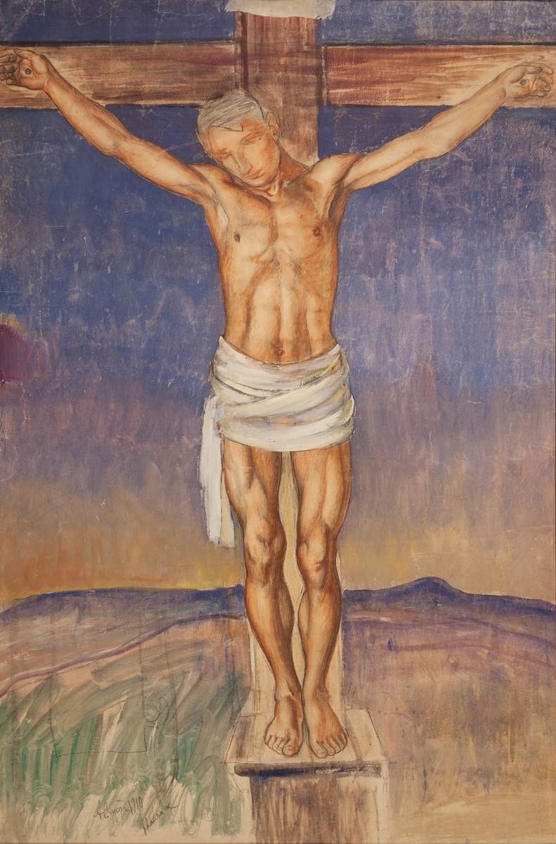 Распятие, Kuzma Petrov-Vodkin, 1910