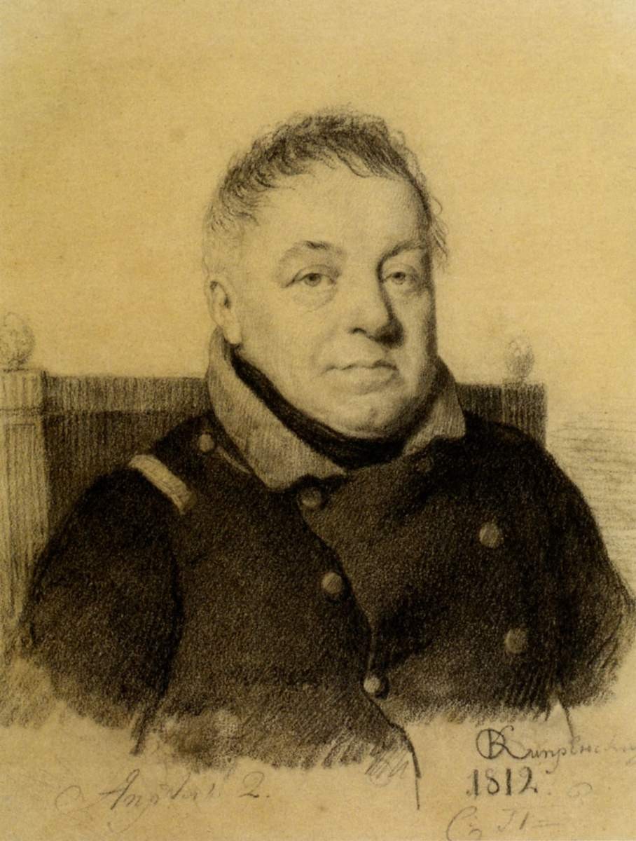 Портрет П. И. Меллер-Закомельского, Orest Kiprensky, 1812