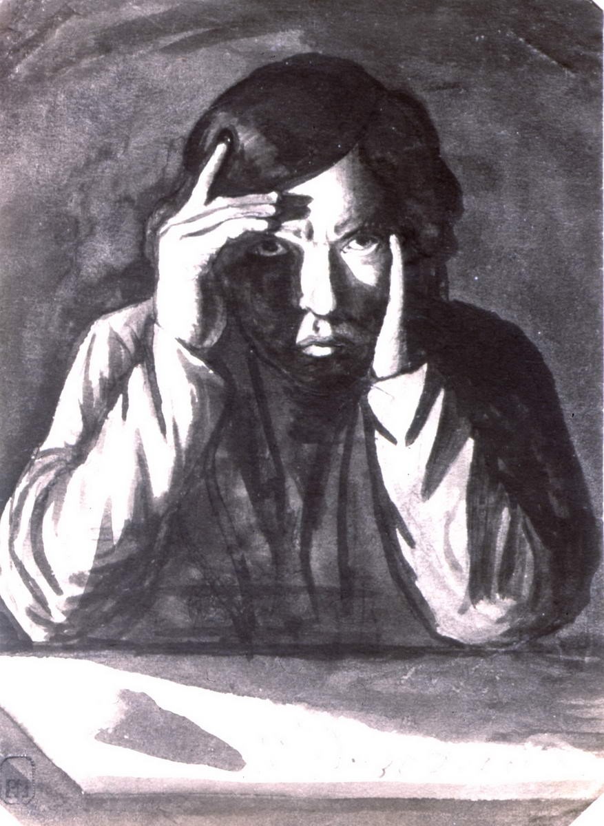 Автопортрет, Ivan Shishkin, 1849