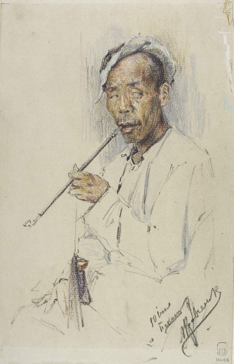 Китаец с трубкой, Кравченко Николай Иванович, 1902 (?)
