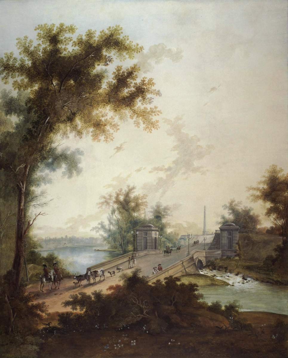Гатчина. Каменный мост у площади Коннетабля, Semyon Shchedrin, 1798 (?)