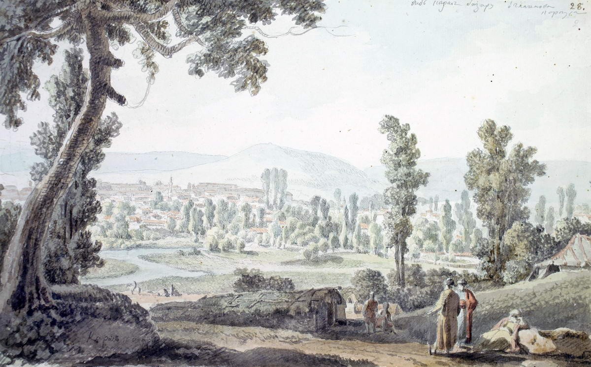 Крым. Вид Карасу базара, Mikhail Ivanov, 1783