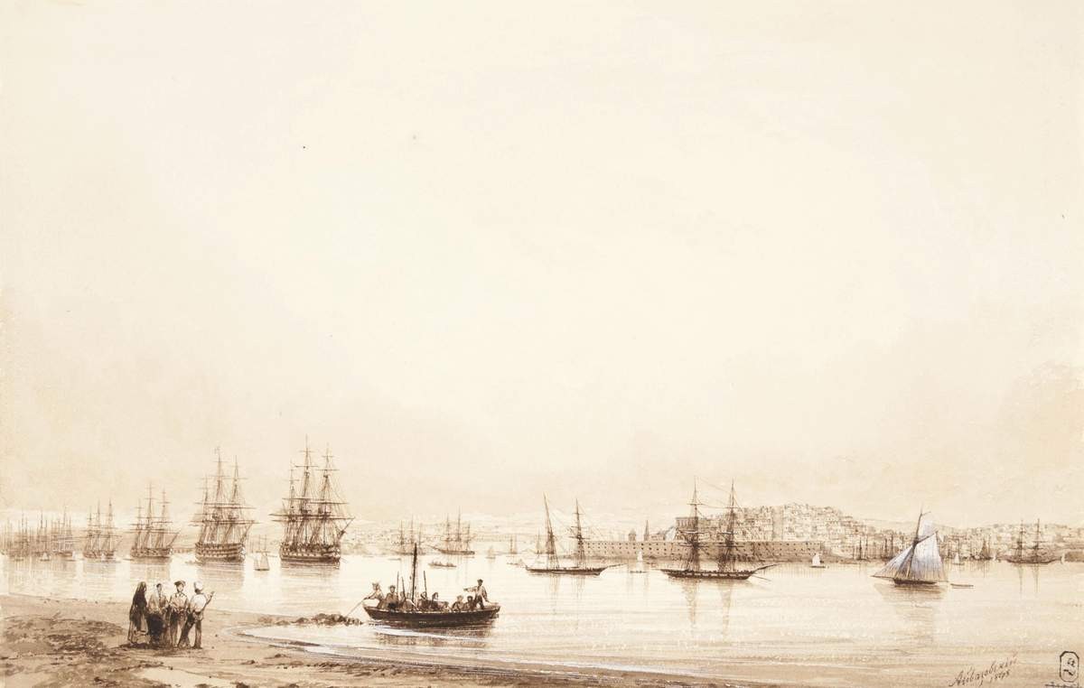 Вид на Севастополь, Ivan Aivazovsky, 1845