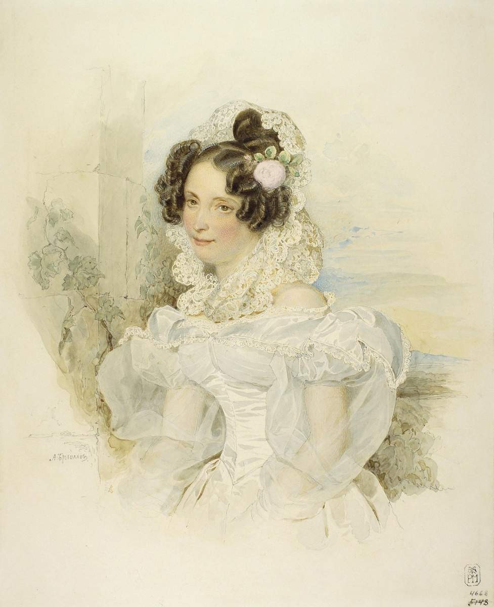 Портрет Е. П. Бакуниной, Alexander Brullov, 1834 (?)
