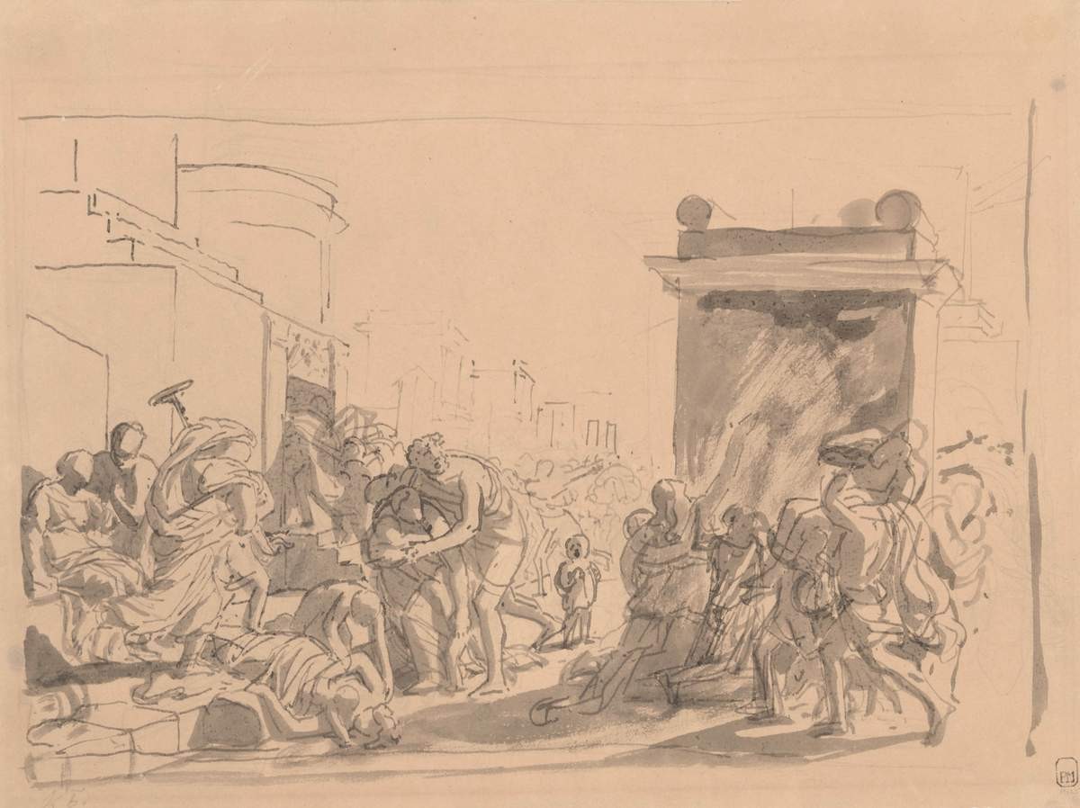 Последний день Помпеи, Karl Bryullov, 1828 (?)