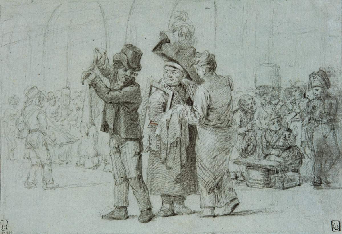 У Гостиного двора, Alexey Venetsianov, between 1823 and 1826