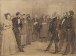 В приемной. Иллюстрация к произведению М.Е.Салтыкова-Щедрина «Губернские очерки»