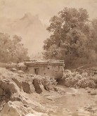 Водяная мельница на горной речке. Крым