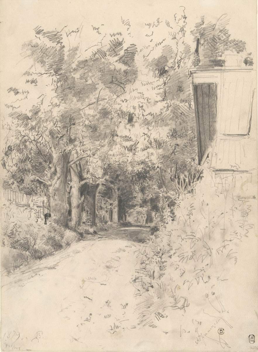 Абрамцево. У старой оранжереи, Valentin Serov, 1879