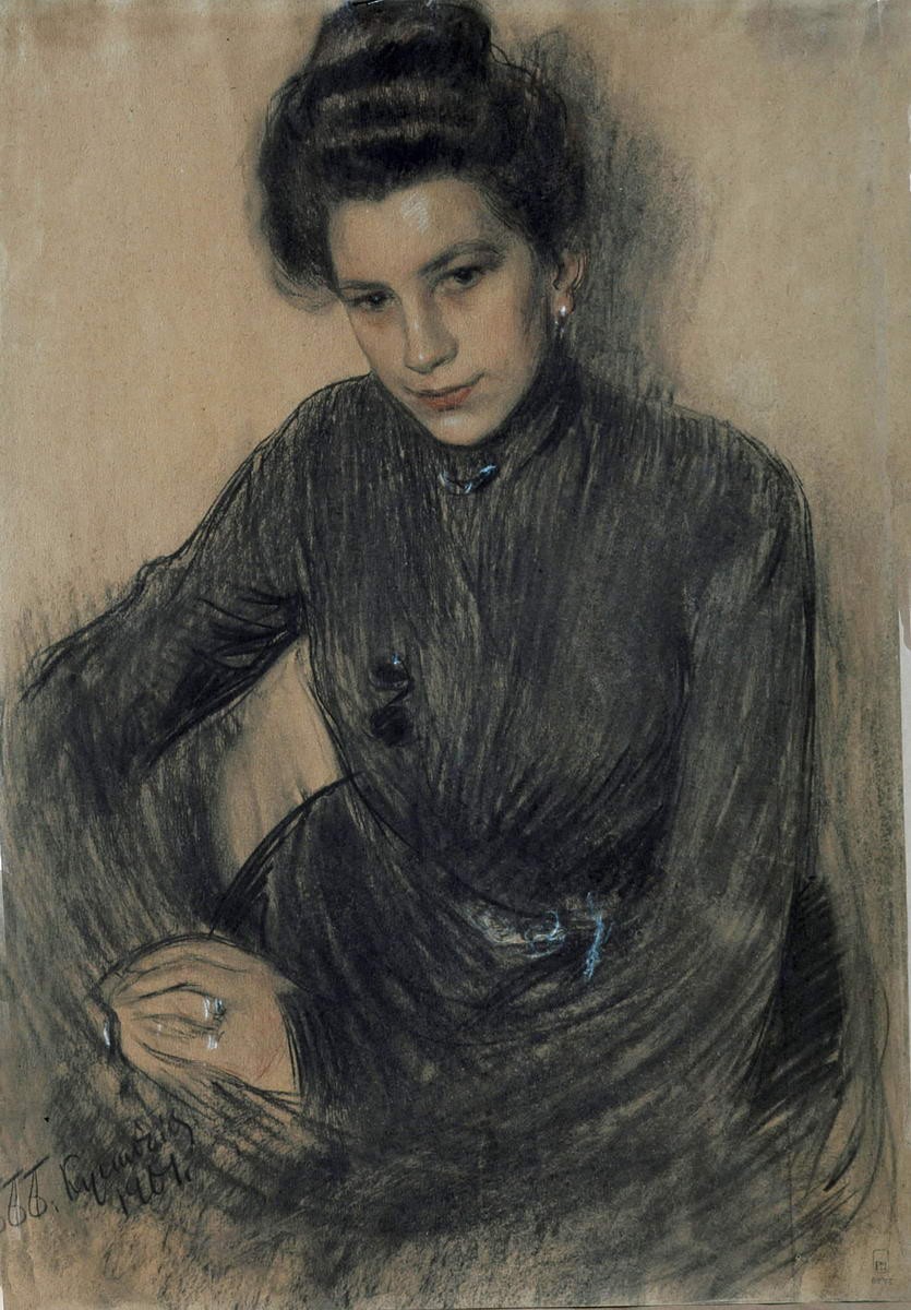 Портрет З. Е. Прошинской, Boris Kustodiev, 1901