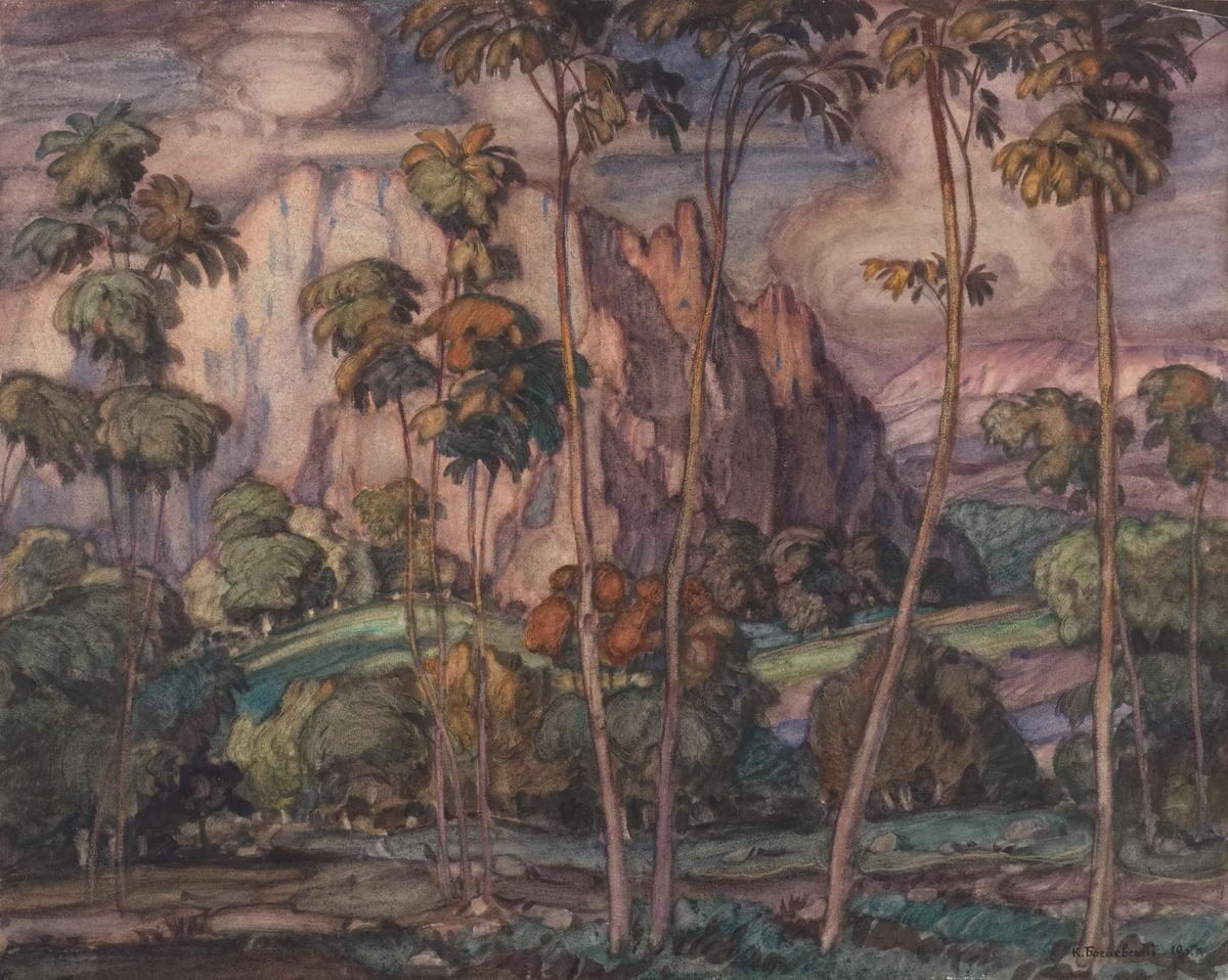 Пейзаж, Konstantin Bogaevsky, 1910