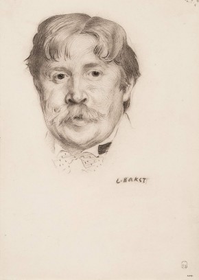 Портрет художника А. Я. Головина для программы оперы М. П. Мусоргского «Борис Годунов». 1908 Париж