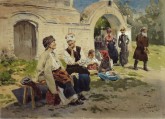 Малороссы у церкви