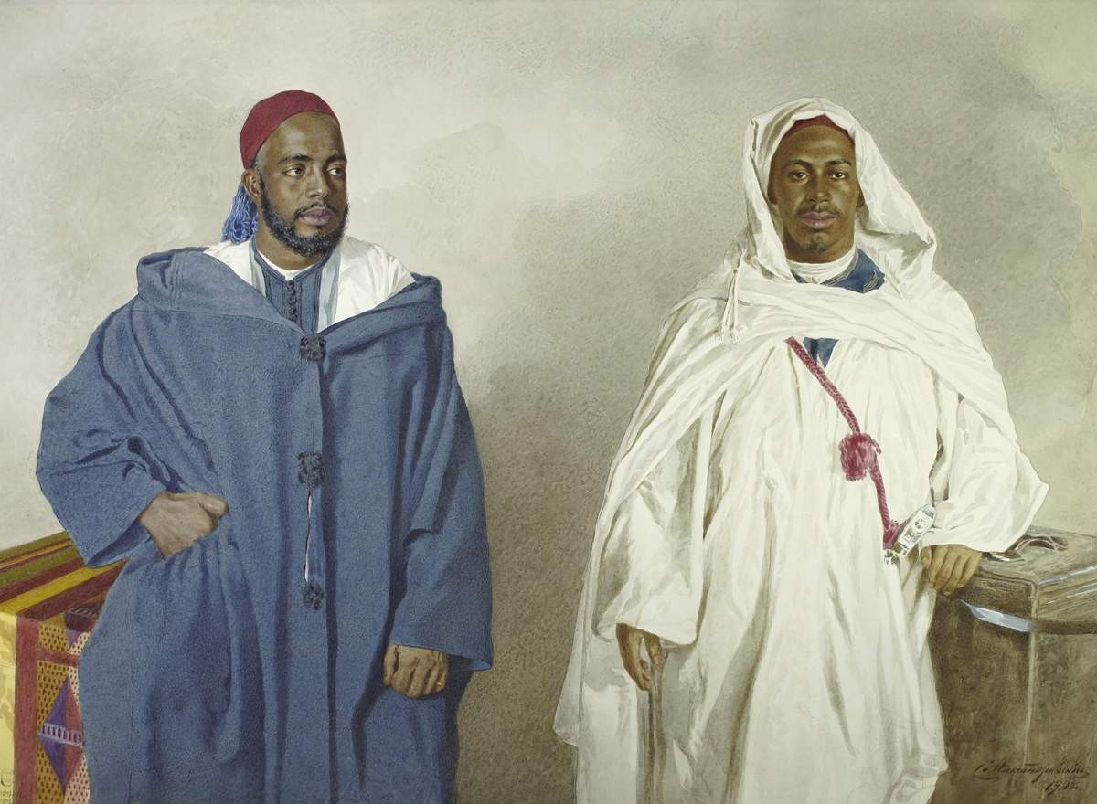 Служащие при посольстве. Два портрета, Stepan Alexandrovsky, 1902