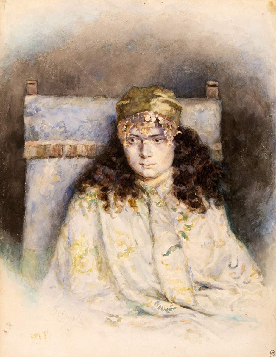 Женский портрет, Vasily Surikov, 1885