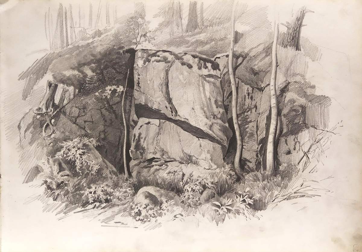 Остров Валаам. В овраге, Fyodor Vasilyev, 1867