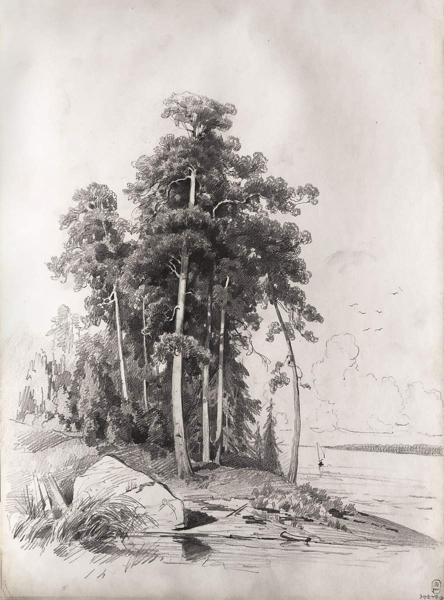Берег озера, Fyodor Vasilyev, late 1860s – early 1870s