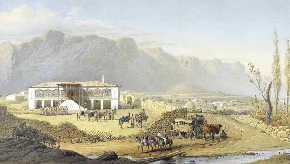 Штаб-квартира под Севастополем, Vasily Timm, 1855 (?)