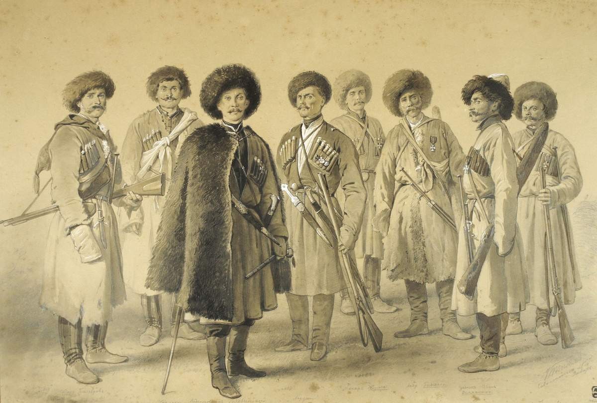 Группа участников севастопольской обороны, Vasily Timm, 1855