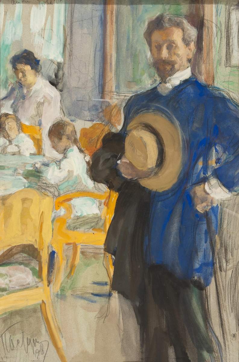 Семейный портрет, Leonid Pasternak, 1908