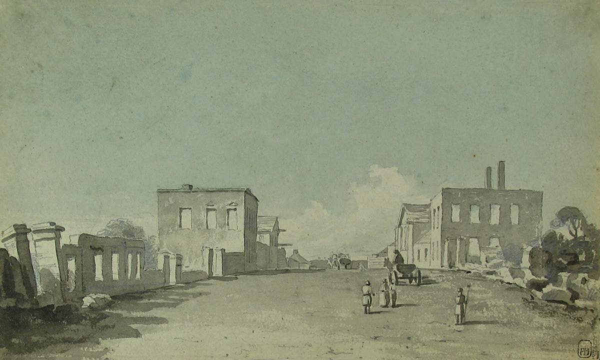 Руины на главной улице Смоленска, Dzheyms Dzhon Tomas, 1814
