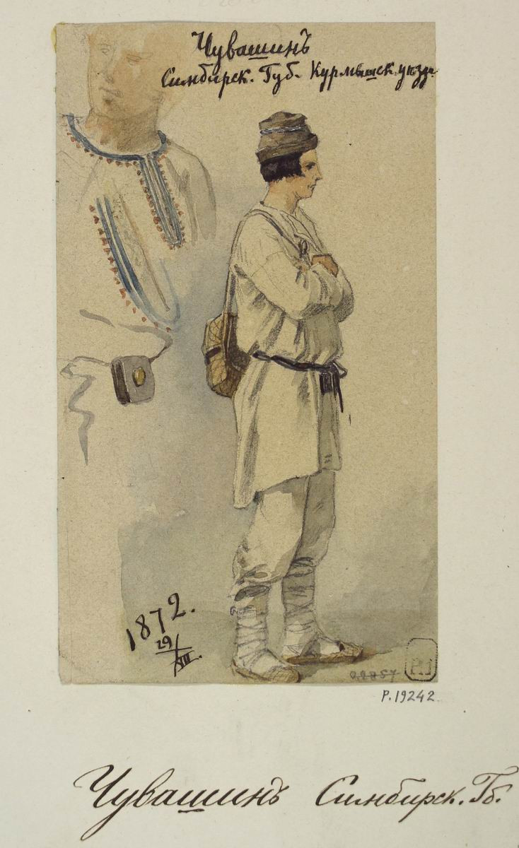 Чуваш Симбирской губернии, Carl Huns, 1872
