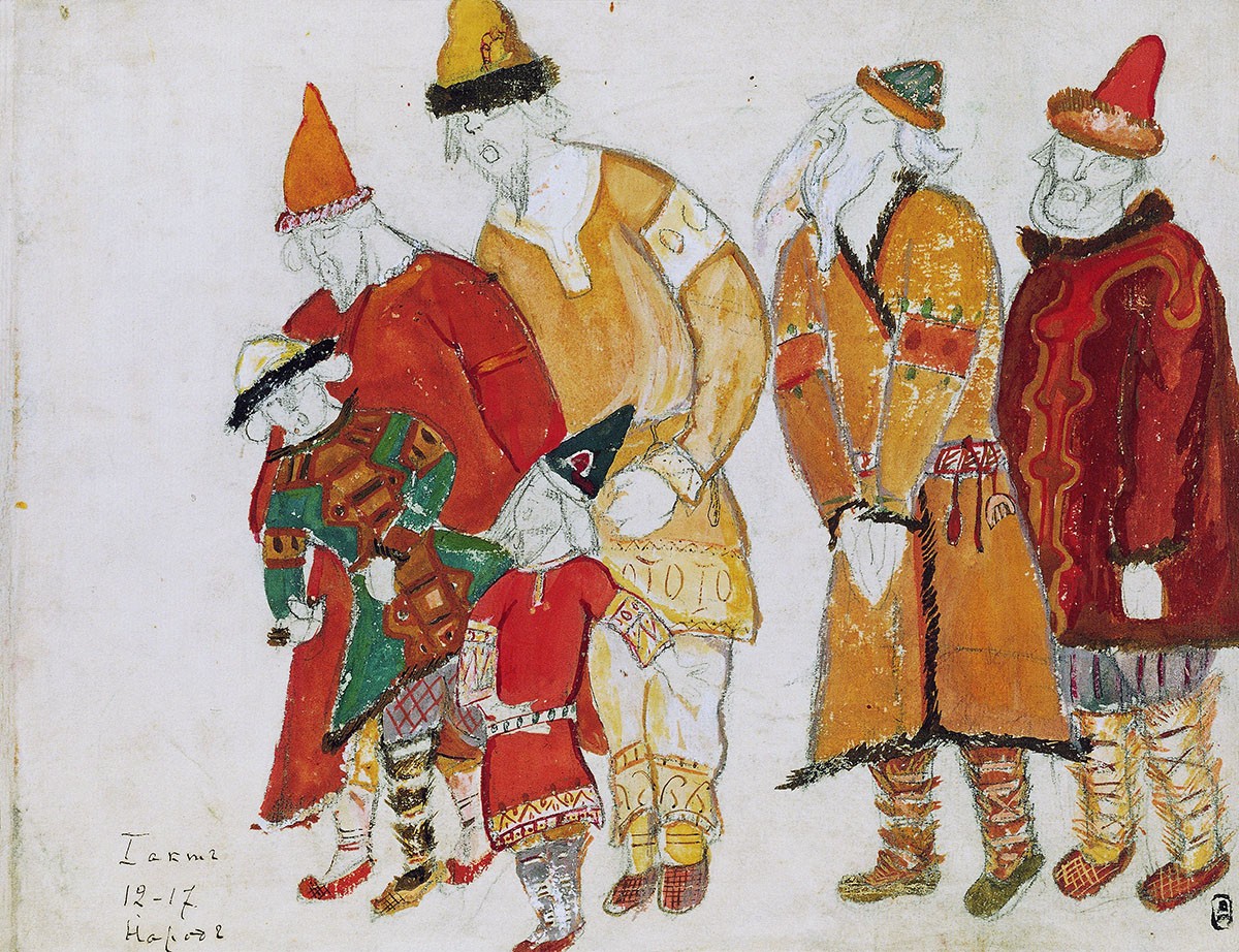 Народ, Nicholas Roerich, 1914
