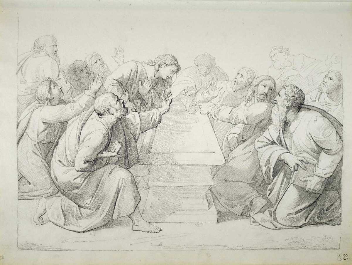 Тайная вечеря, Pyotr Basin, 1820-1821