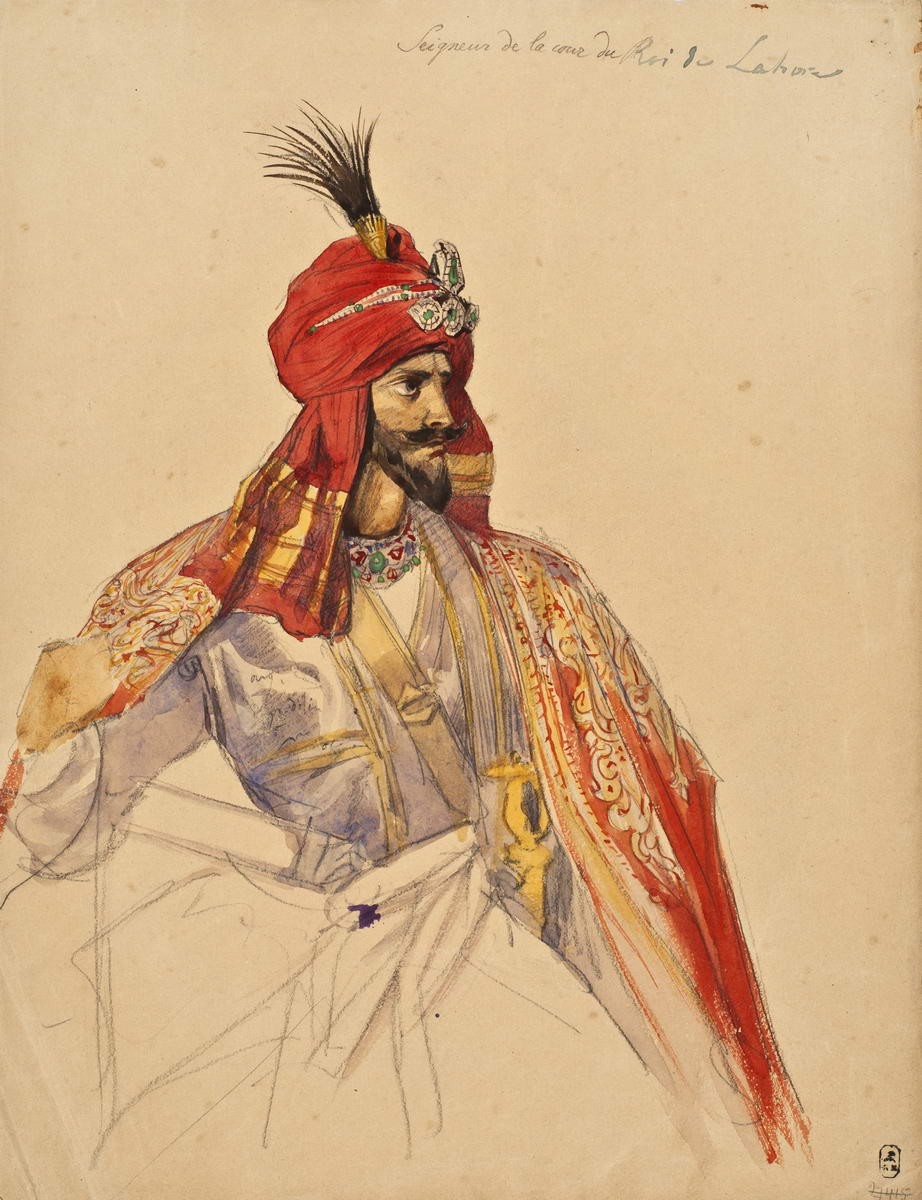 Придворный короля Лахора, Aleksey Dmitriyevich Saltykov, 1842