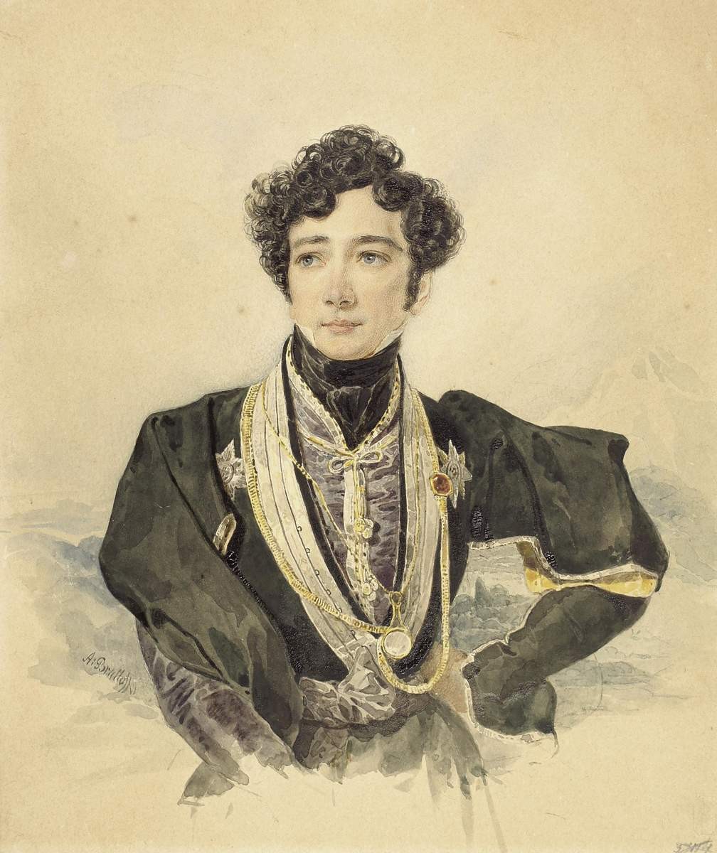Портрет графа П. И. Кутайсова, Alexander Brullov, 1830s