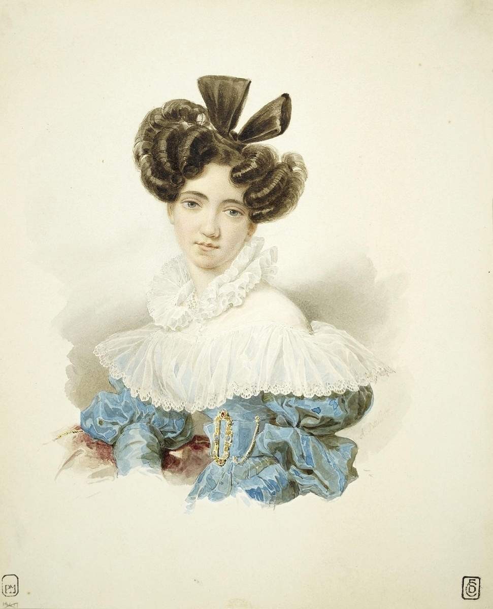 Портрет графини С. И. Лаваль, Alexander Brullov, early 1830s