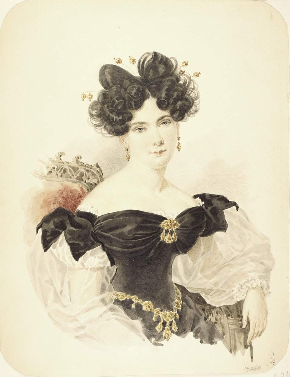 Портрет графини Н. В. Строгановой, Alexander Brullov, c. 1834