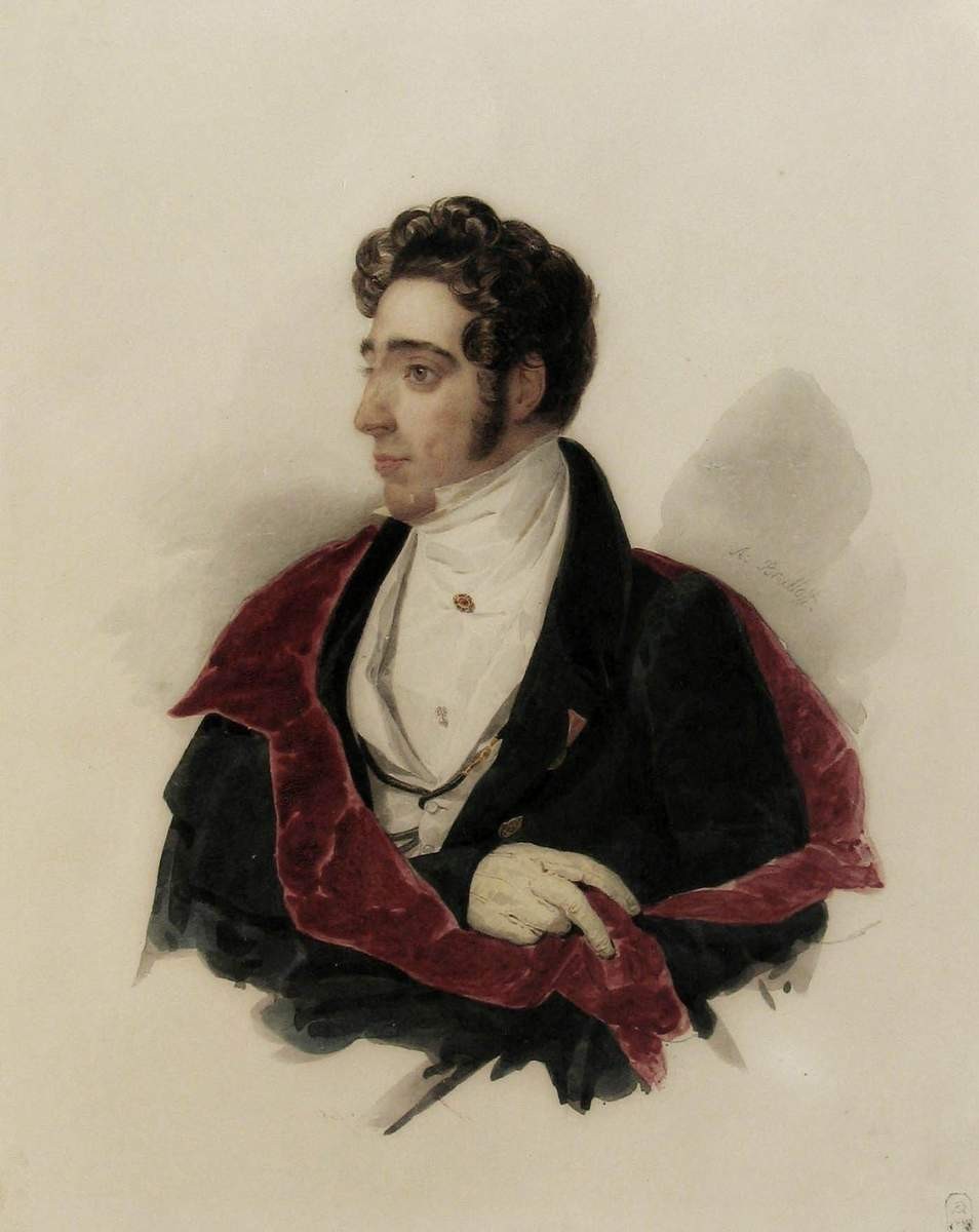 Портрет графа А. А. Полье, Alexander Brullov, 1830