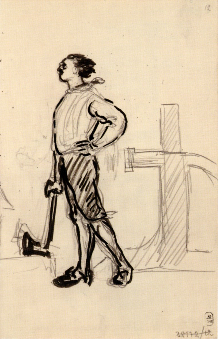 Петр I с топором, Mstislav Valerianovitch Dobuzinski, 1910