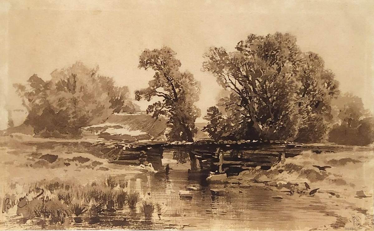 Мостик через ручей, Fyodor Vasilyev, 1870