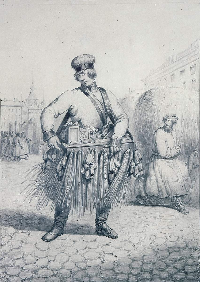 Коробейник с лотком, Labastid, c. 1845