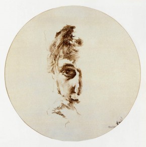 Женский портрет (правая половина лица)