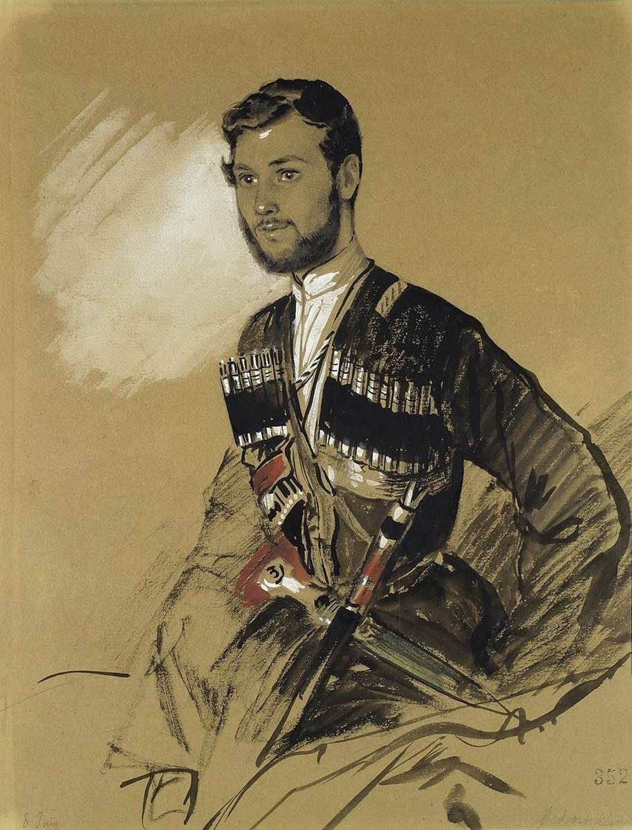 Казак Федюшкин, Grigory Gagarin, 1842
