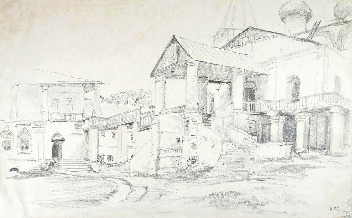 Печерский монастырь в Нижнем Новгороде, Grigory Gagarin, 1839