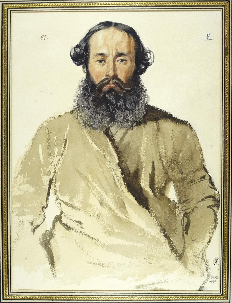 Крестьянин с бородой, Grigory Gagarin, 1839–1842