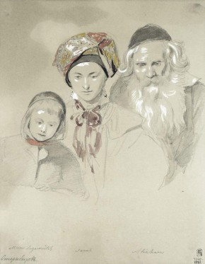 Сарра, Авраам и Мовша Лазаровичи