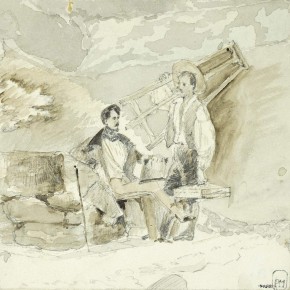 Автопортрет. На этюдах