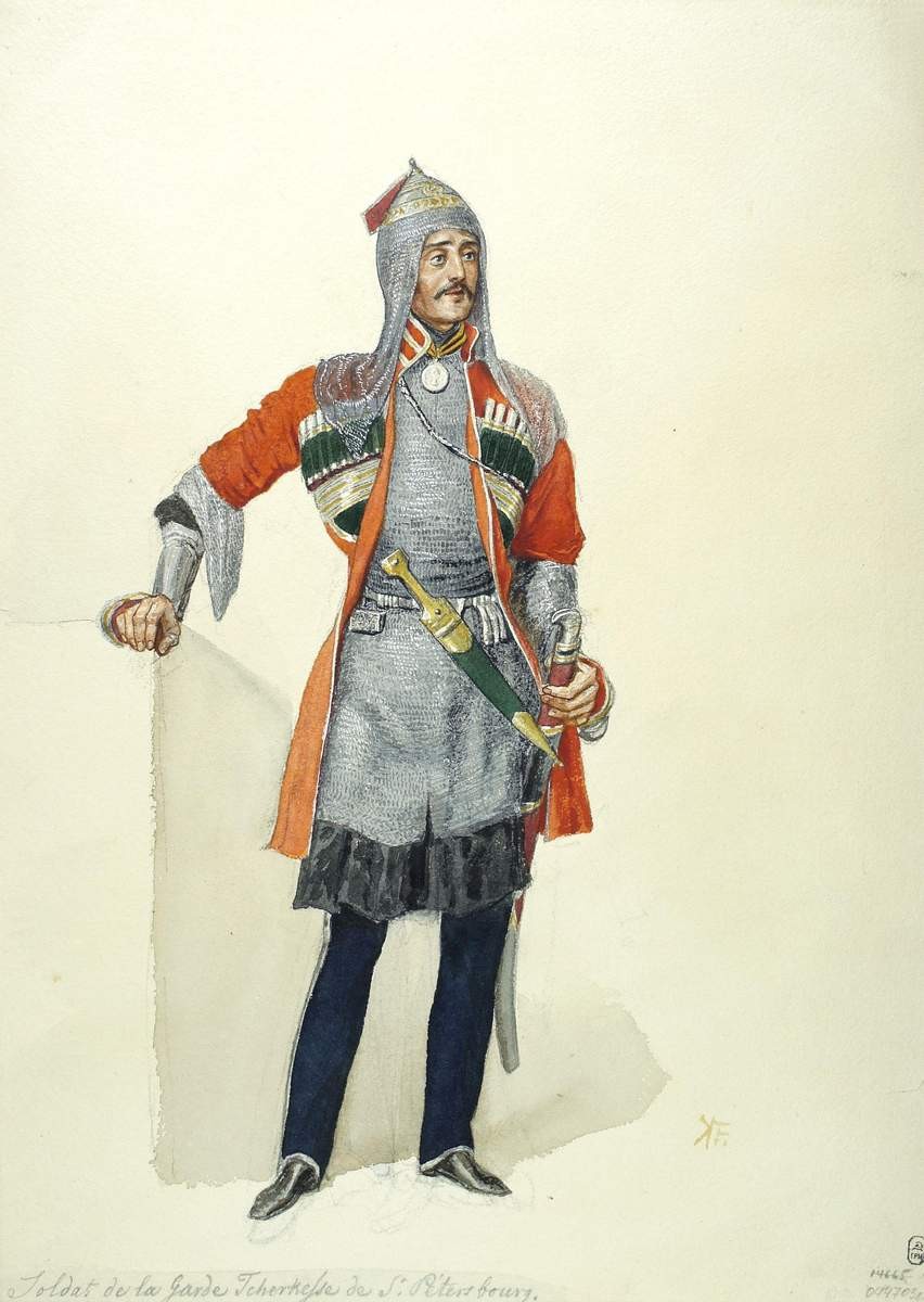 Горец-конвоец, Grigory Gagarin, 1841