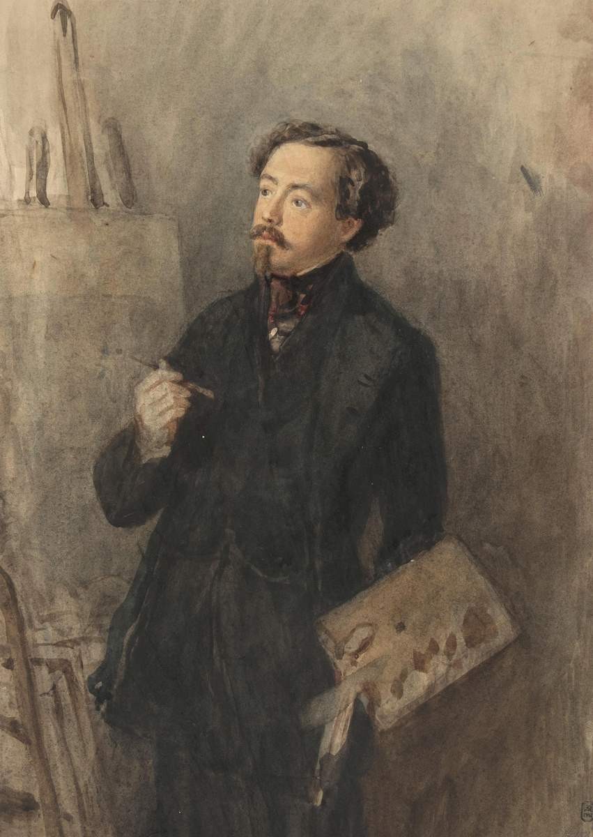 Автопортрет, Grigory Gagarin, late 1840s