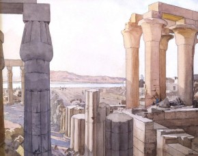 Ruins of a Temple on the Nile Bank