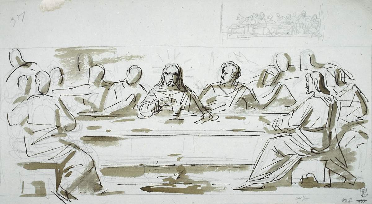 Тайная вечеря, Aleksey Yegorov, 1823–1824