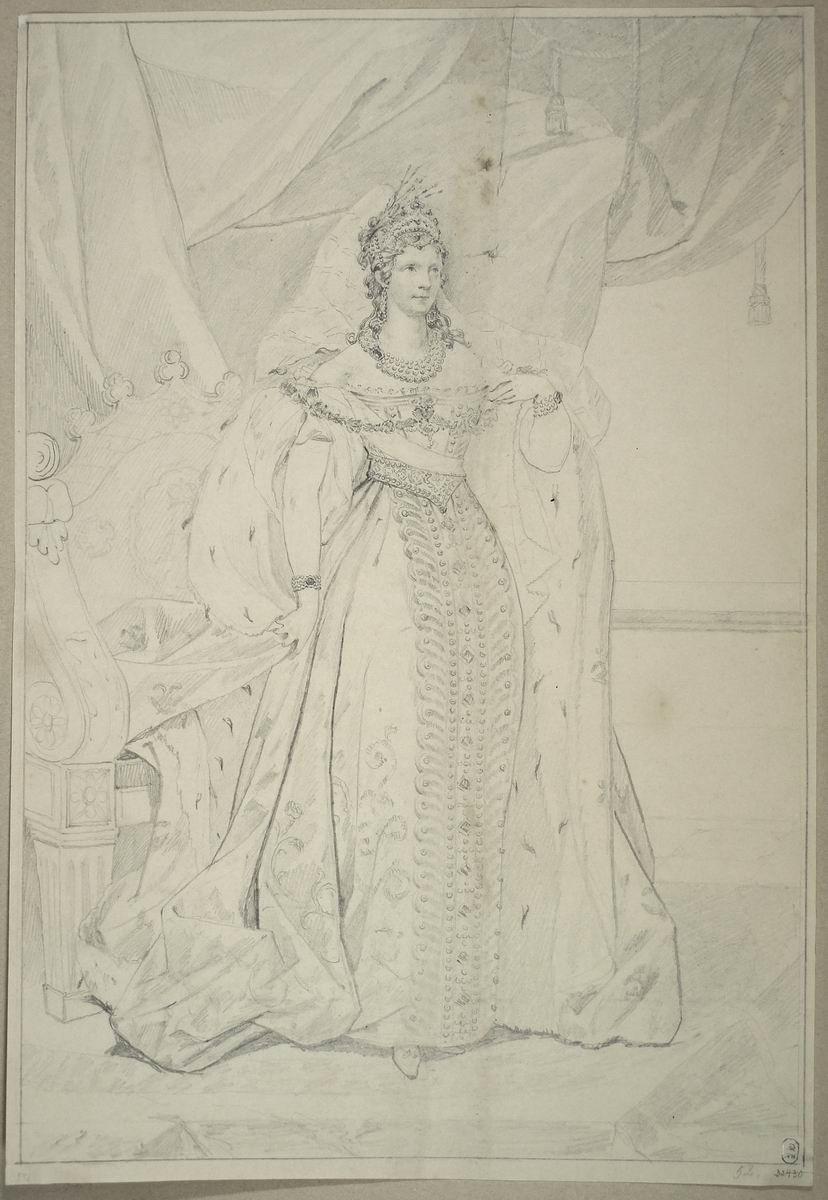 Портрет императрицы Елизаветы Алексеевны, Aleksey Yegorov, first half of the 1820s