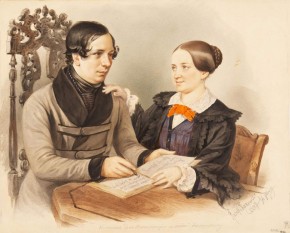 Н. В. Кукольник и его жена