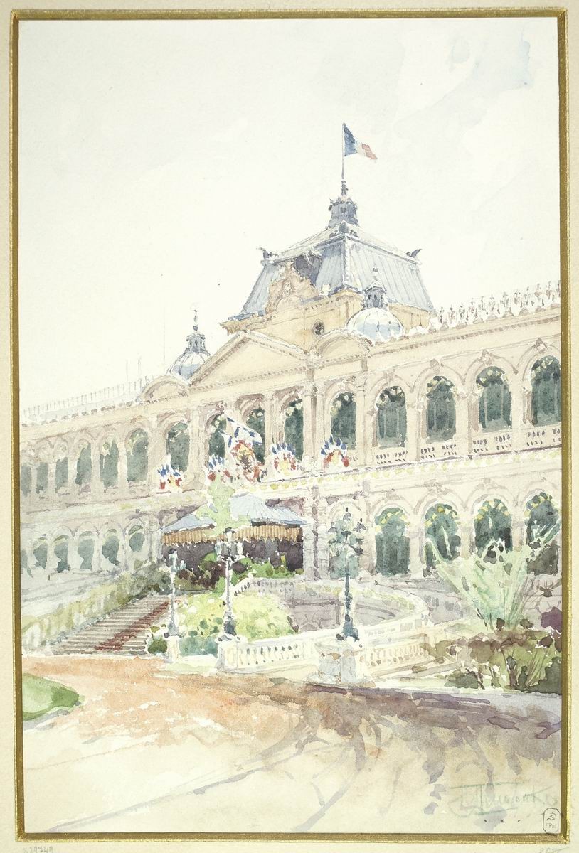 Дворец губернатора в Сайгоне. Этюд, Nikolay Gritsenko, 1891
