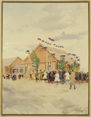 В селе Осиновке (Сибирь). Этюд